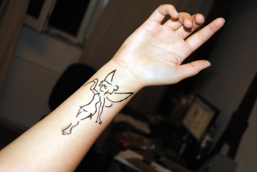 tinkerbell henna tattoo by Roxas7Days on DeviantArt