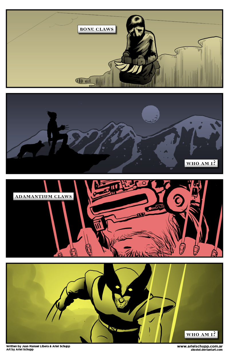 4 panels Secret Origin - Logan by AKsolut