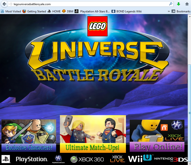 Lego Universe Battle Royale Website Design by LeeHatake93 on DeviantArt
