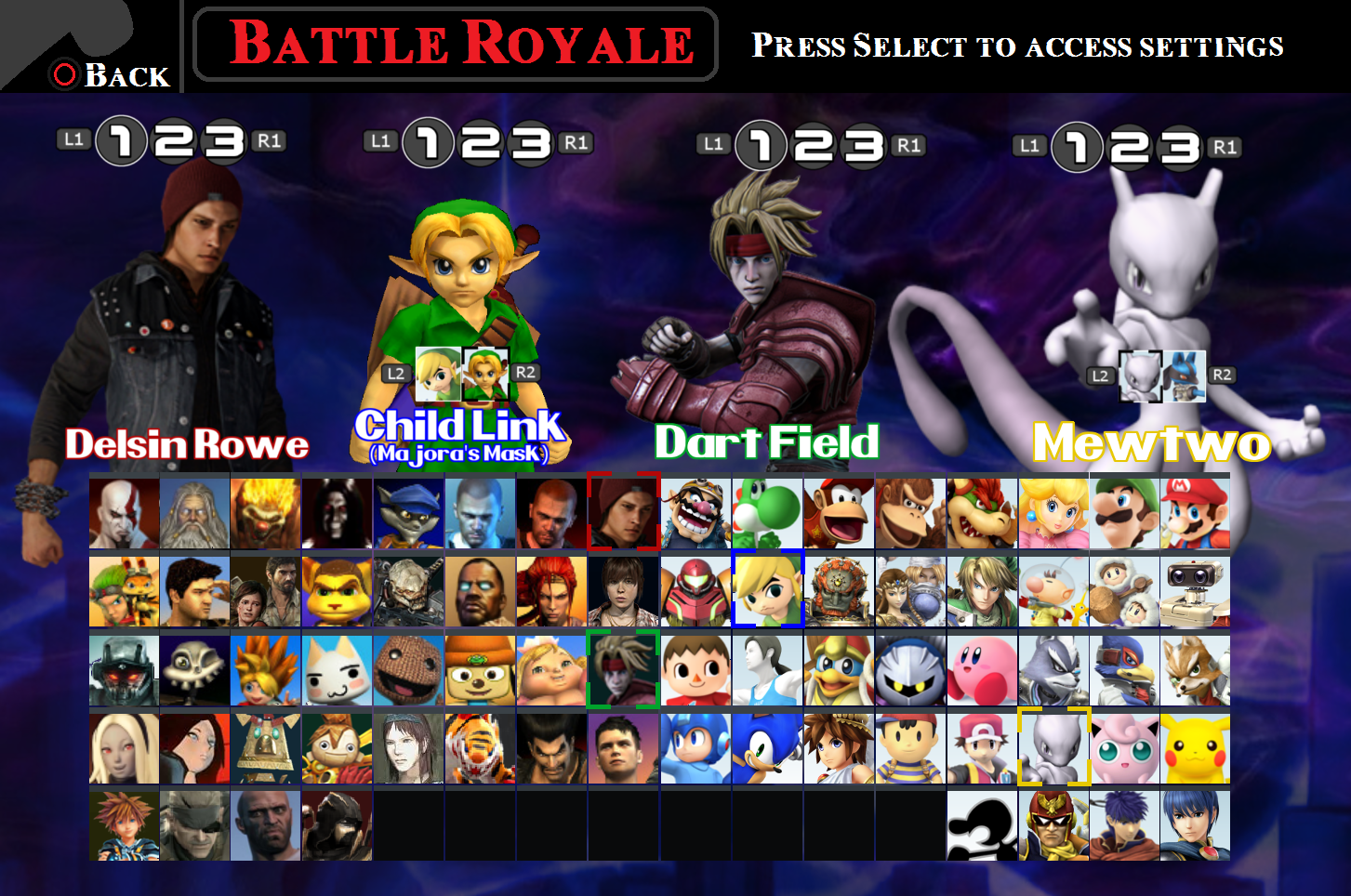 Playstation online smash bros