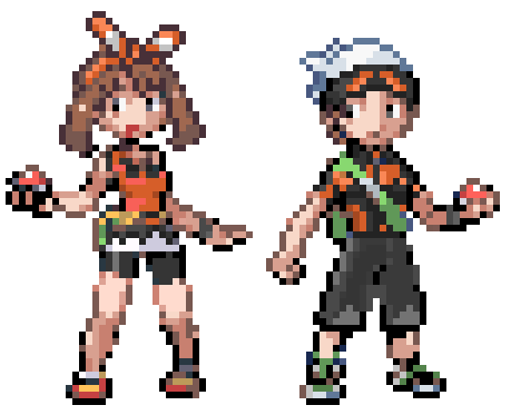 Oras Brendan And May Gba Style By Leehatake93 On Deviantart
