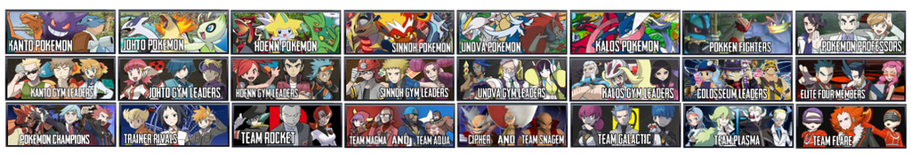 The Crossover Game: Pokemon Rosters by LeeHatake93 on DeviantArt