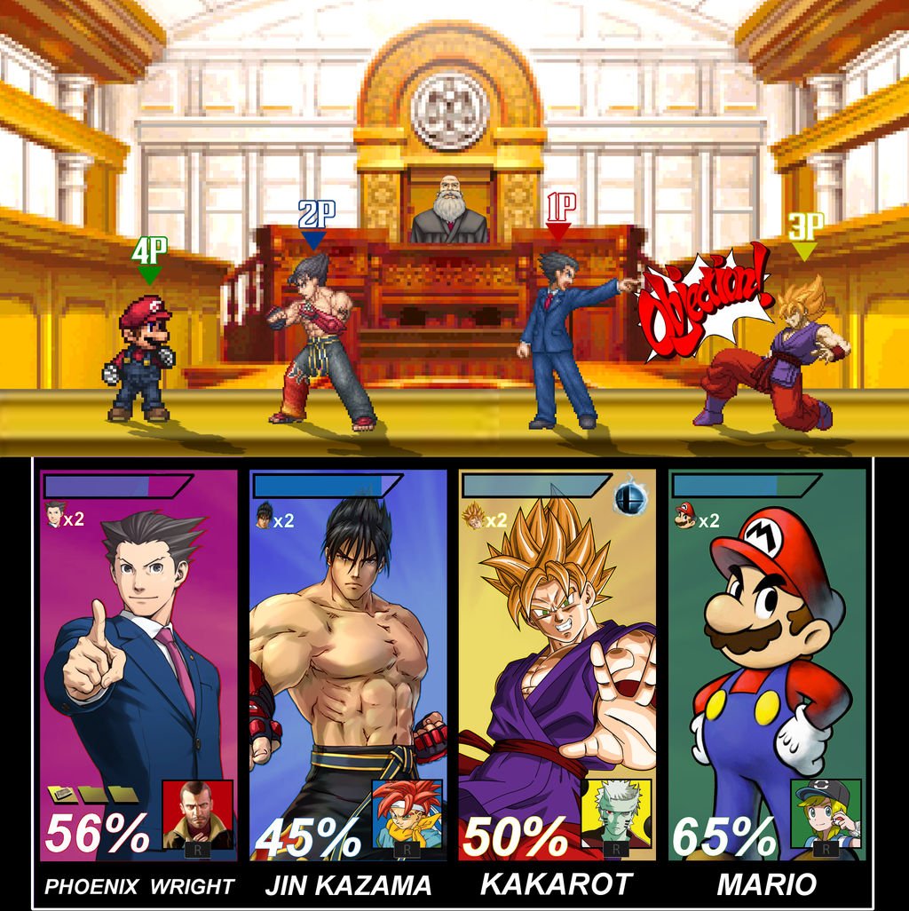 The Crossover Game Battle Screen 3DS Version By LeeHatake93 On DeviantArt