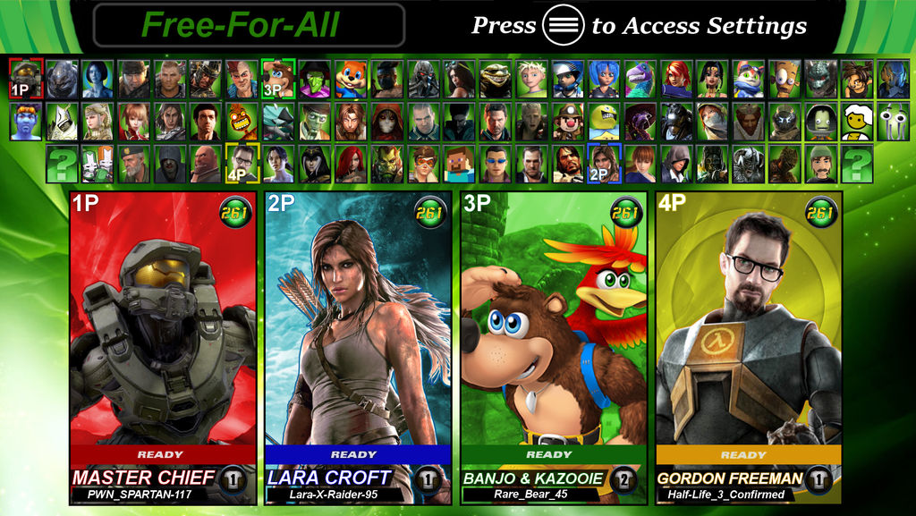 Microsoft Legends Battle Zone X: Character Roster by LeeHatake93 on ...