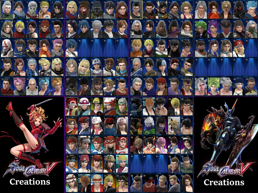 Sc5 Roster Soulcalibur V: 100+ Character Roster by LeeHatake93 on DeviantArt