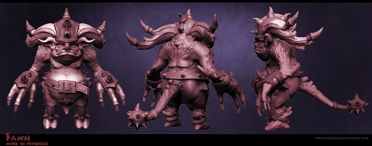 Pawn.Final sculpt.