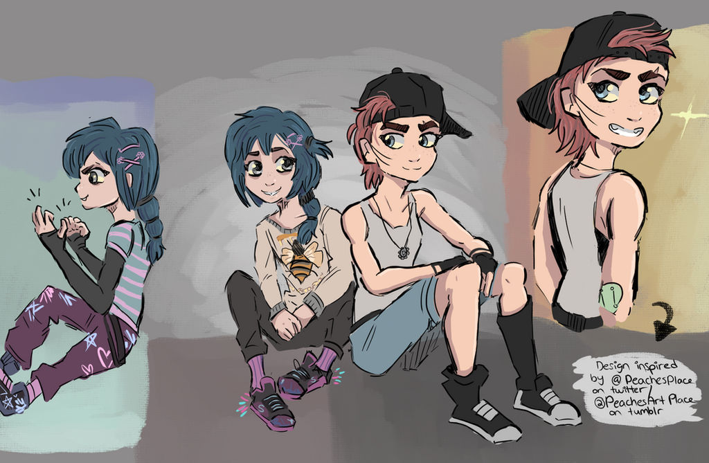 Modern AU Vi and Powder by BackStabber128 on DeviantArt