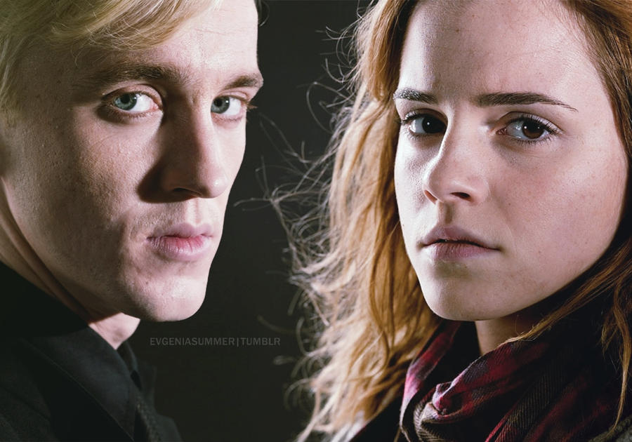 Draco and Hermione Portrait by EvgeniaSummer on DeviantArt