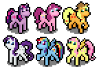 Isometric Pixel Ponies