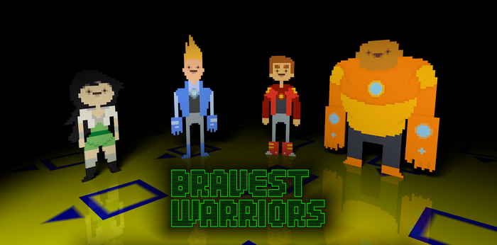 Bravest Warriors 3D pixels