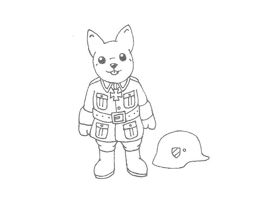 Hans - The Soldat Puppy (Wehrmacht)