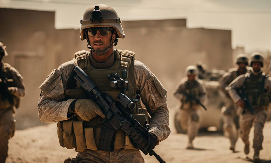 4 Man Squad Of Marines Walking Through Fallujah Le by keptsailor on ...