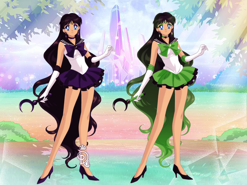 Sailor Darkness and her Daughter Sailor Neo-Darkne