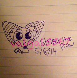 Stripes the Pichu doodle chibi