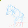 horse walk animation sketch