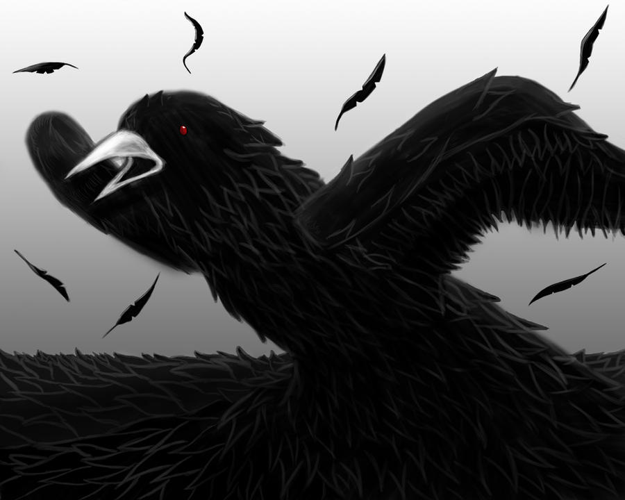 Splattered Crow Crow by sparkedglory on DeviantArt