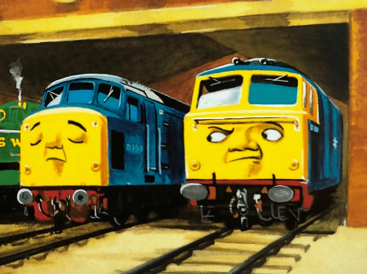 Imagine Spamcan (D199) And Bear Being In Thomas