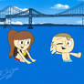 Teen Couple Playing In The Water Like Little Kids