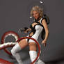 Retro Spacesuit , Menaced by Tentacles