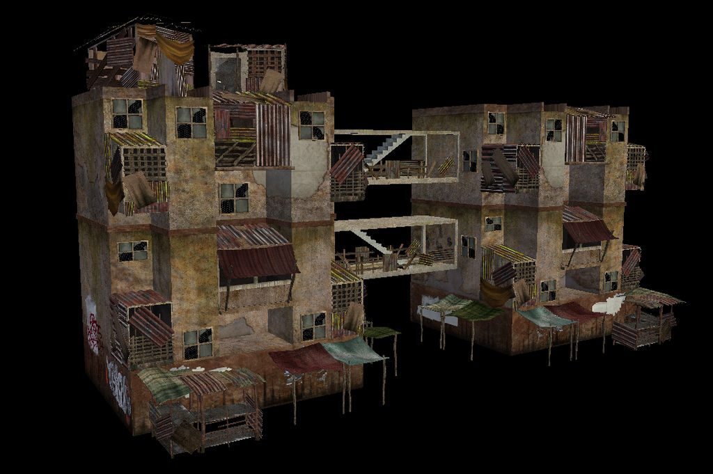 Game Environment Slum Building WIP by DaXetiK on DeviantArt