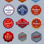 23 badges + 17 vintage iOS icons