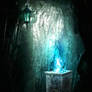 Ice cavern stock - Premade background