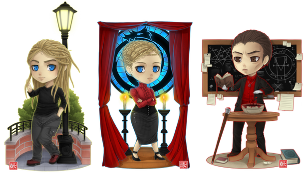 C - Kazimir , Varya and Tarcisus chibi