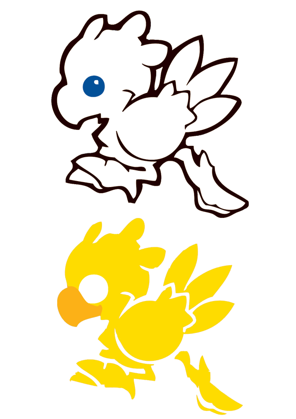 Chocobo's stencil