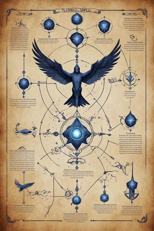 Flight Spell 42-flying-spell-casting-schematic-blueprint by CarbonWolf1999 on DeviantArt