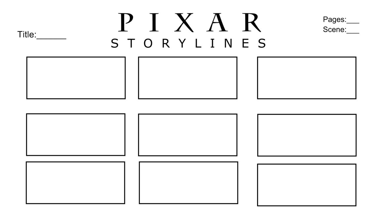 Script Example Pixar Template Pixar Storylines Template by d2celty on DeviantArt