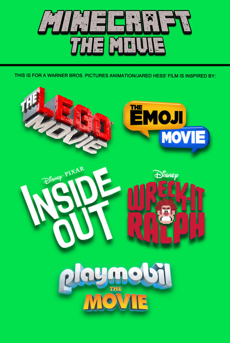 Minecraft: The Movie - Inspirations by d2celty on DeviantArt