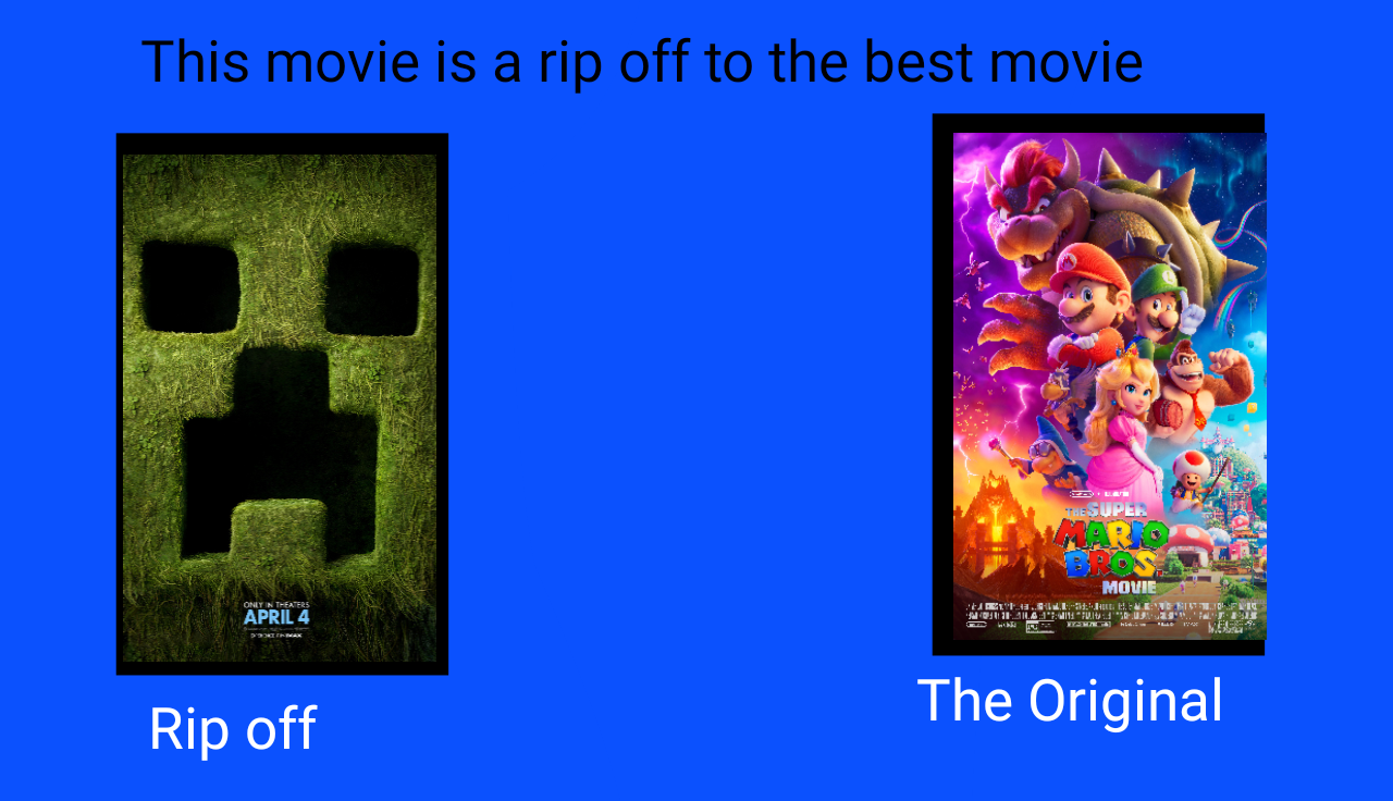 Famous Minecraft Rip Offs Minecraft Movie rip off from Super Mario Movie by d2celty on DeviantArt