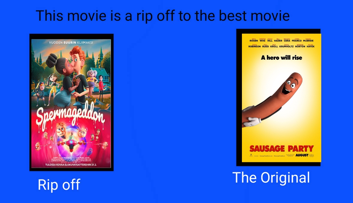 Deviantart Rip Off Spermageddon rip off from Sausage Party by d2celty on DeviantArt