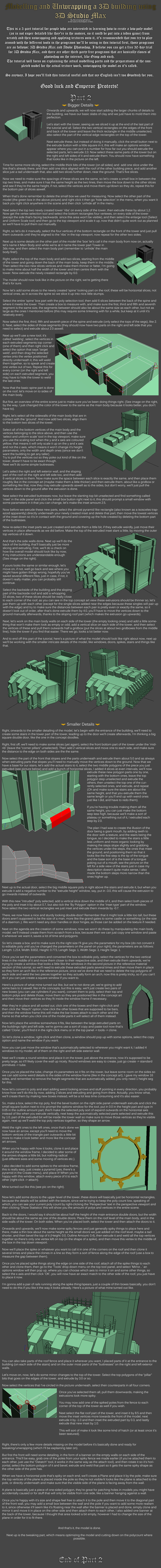 3DS Max Modelling Tutorial P.2