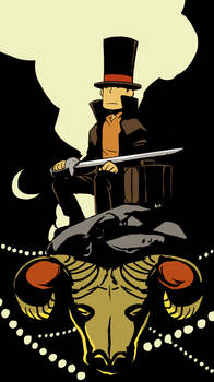 Professor Layton Hellboy style