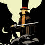 Professor Layton Hellboy style