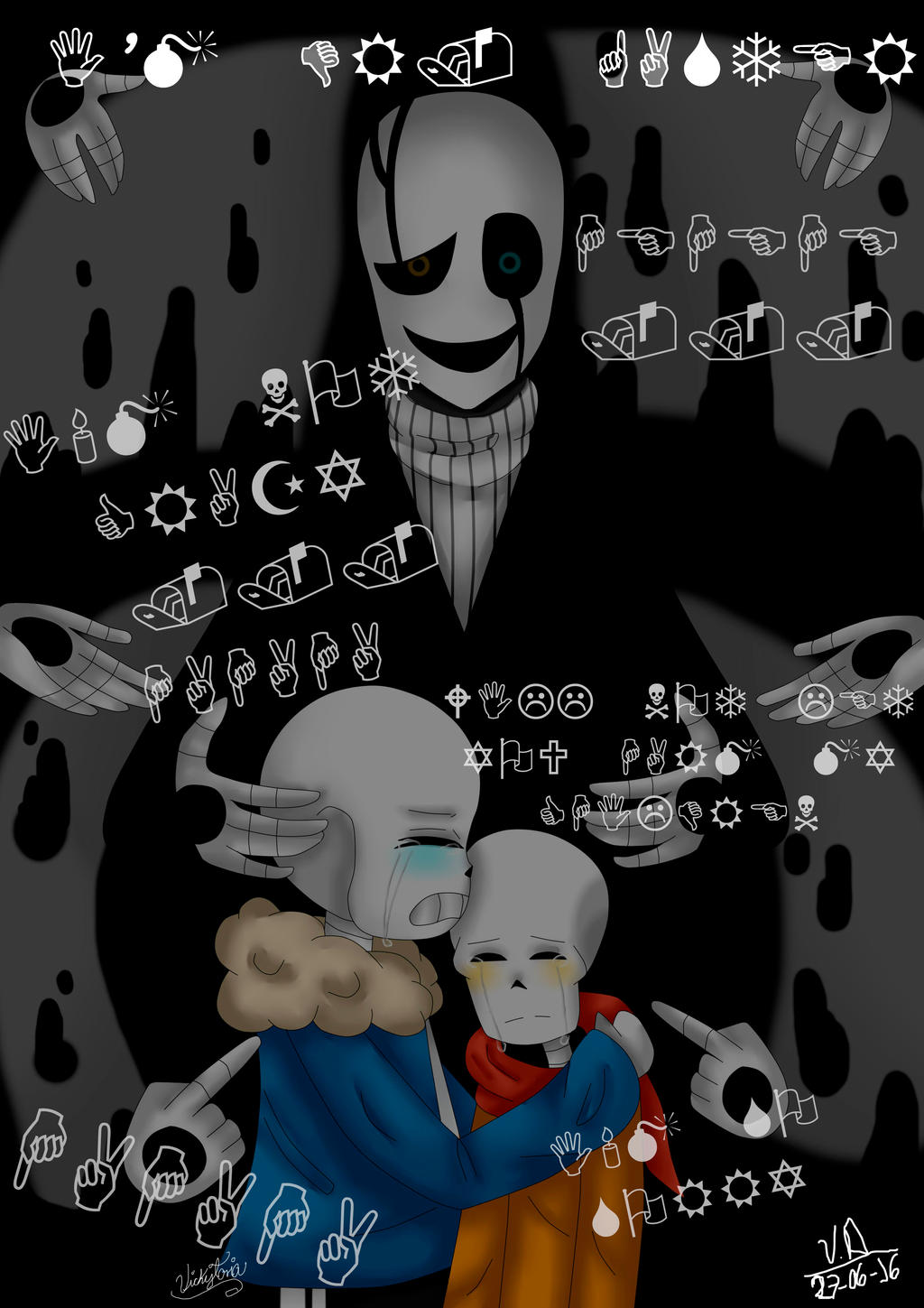 W.D Gaster - Fan-Art :D by vickytoria840 on DeviantArt