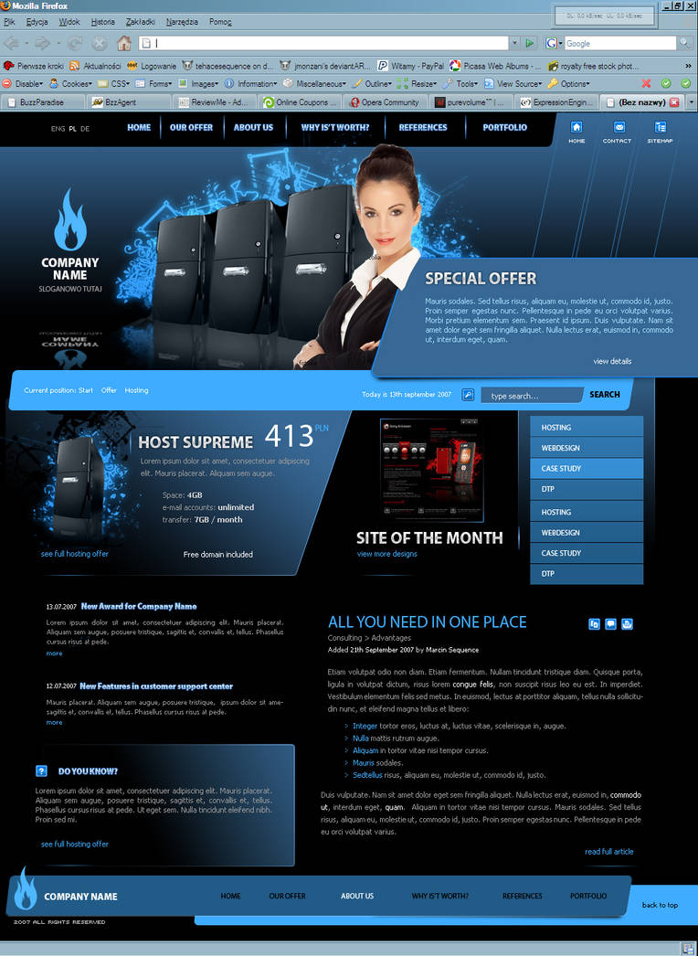 Website Layout 49 by tehacesequence on DeviantArt