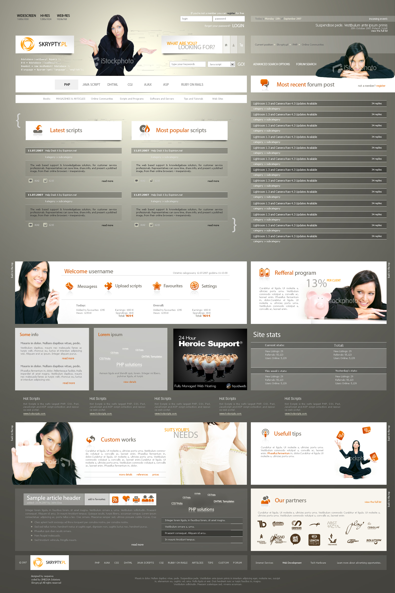 website layout 53 by tehacesequence