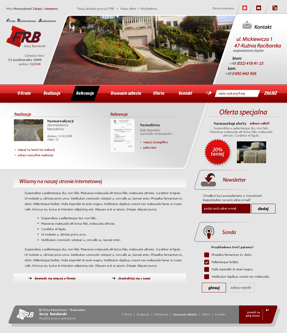 website layout 72