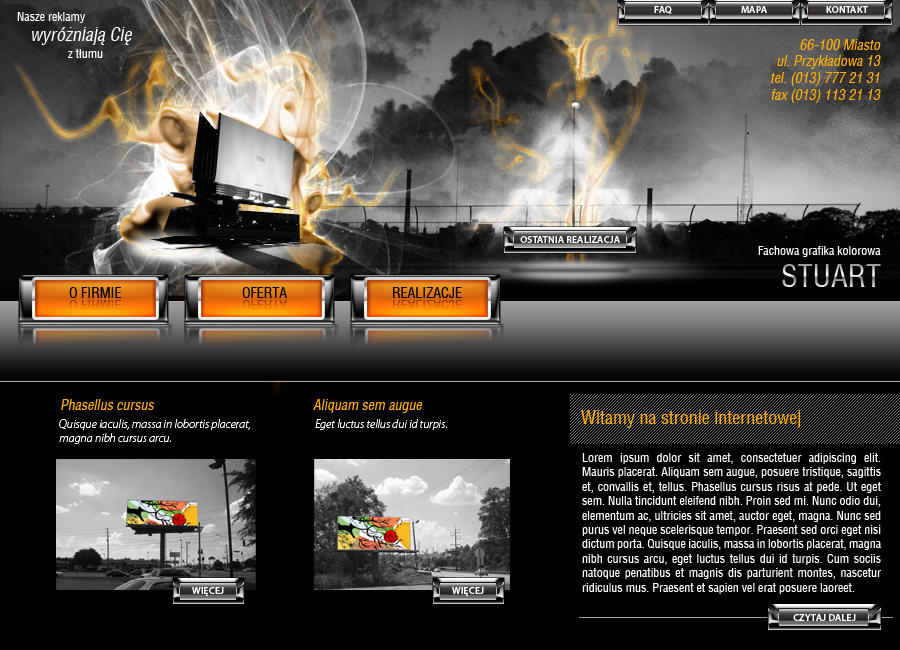 Website Layout 03 by tehacesequence on DeviantArt