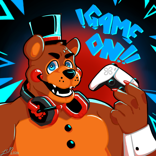 Toy Freddy! The gamer bear himself! by RandoArtist20 on DeviantArt