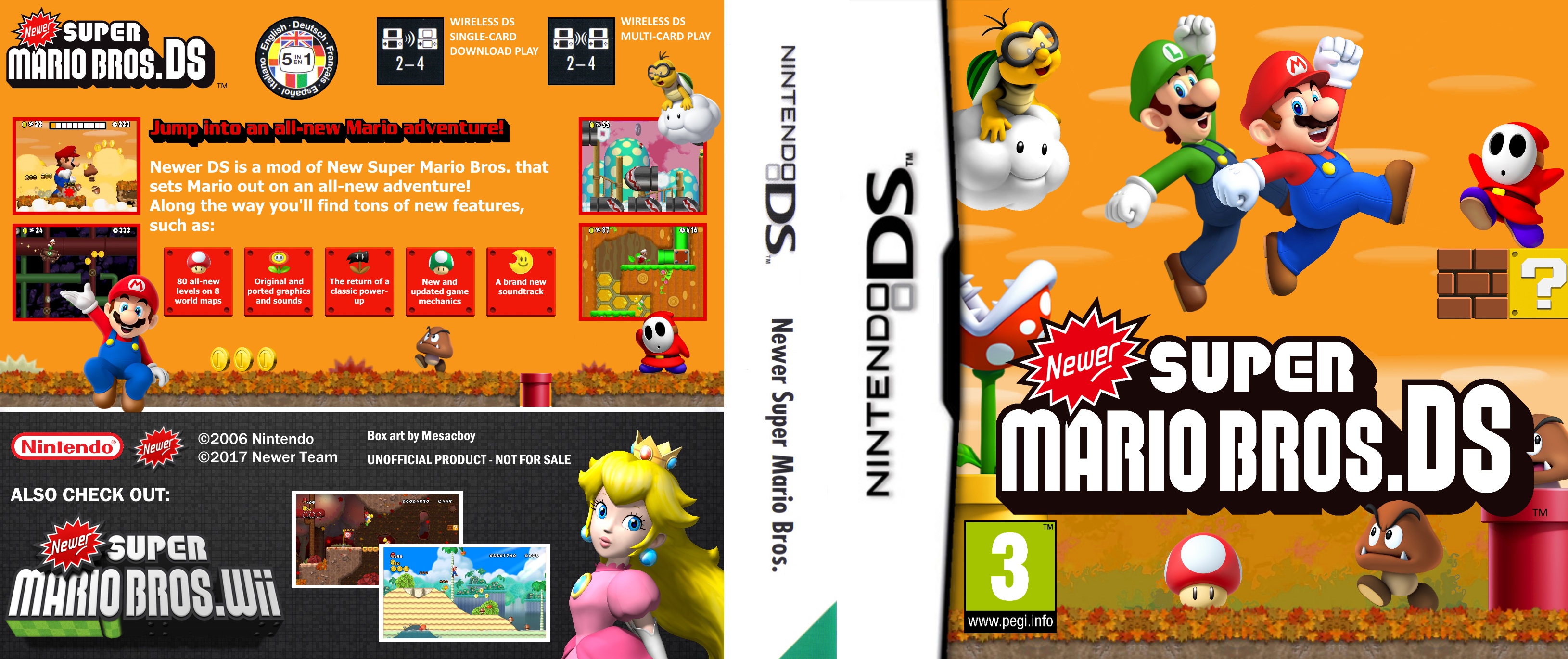 Newer Super Mario Bros Ds Box Art By Chronova01 On Deviantart