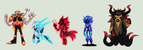 Sonic Character Redesigns - Villains