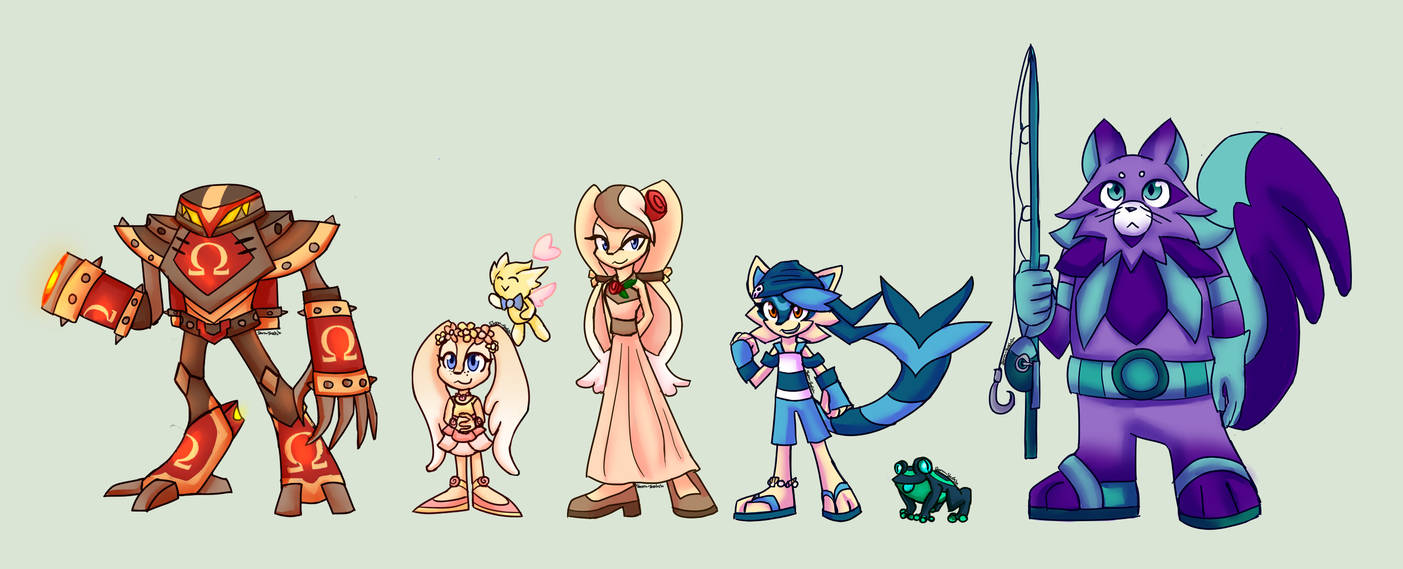 Sonic Character Redesigns - Heroes Part 2 by Storm-Sketch on DeviantArt