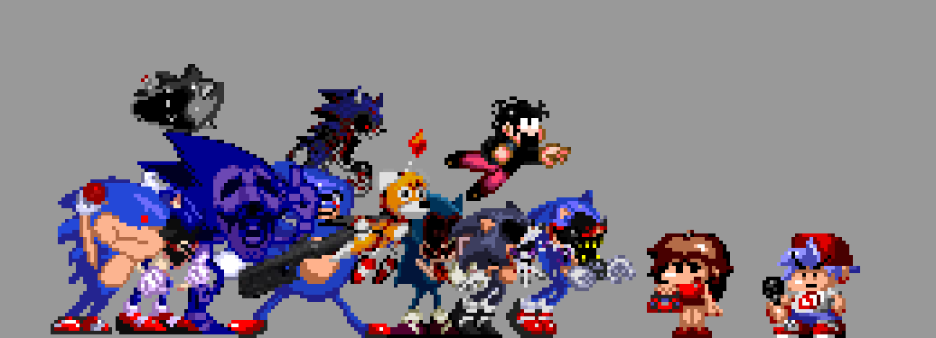 FNF Sprites - Sonic.exe by FreddleFrooby on DeviantArt