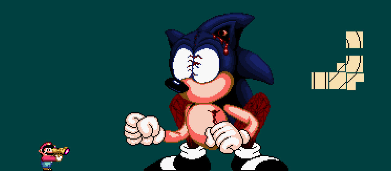 Majin Sonic (pixel) by richsquid1996 on DeviantArt