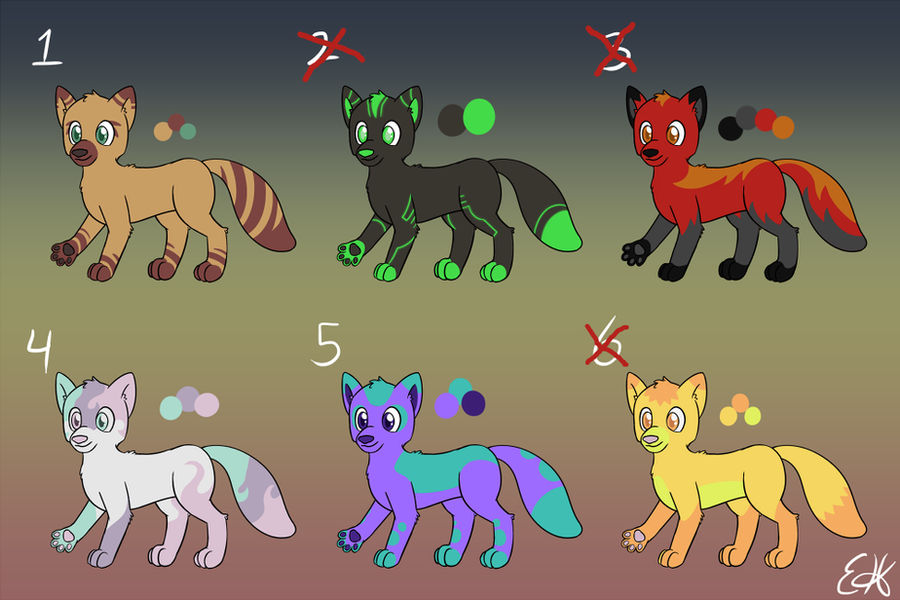 Fox Adaptables Fox Adoptables (20 points each) by Oomles on DeviantArt