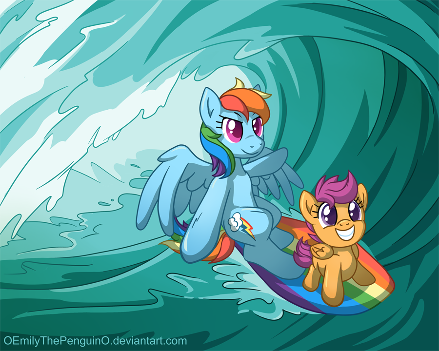 Surfing Across Equestria