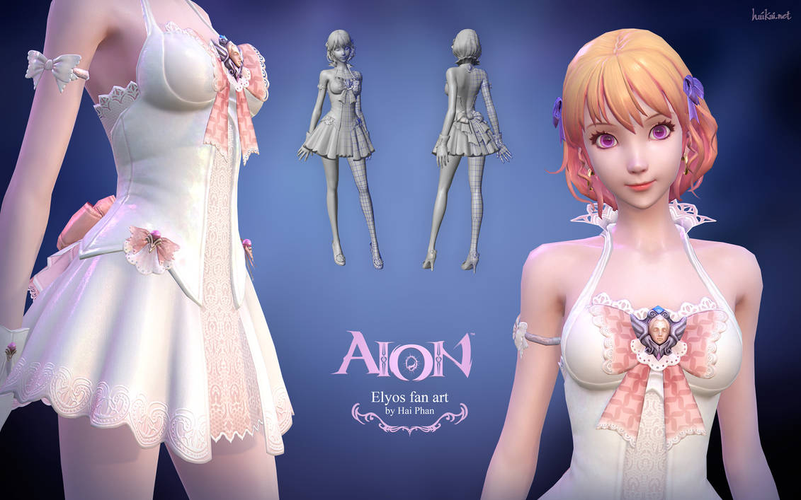 Aion Elyos 3d fan art model details by haikai13